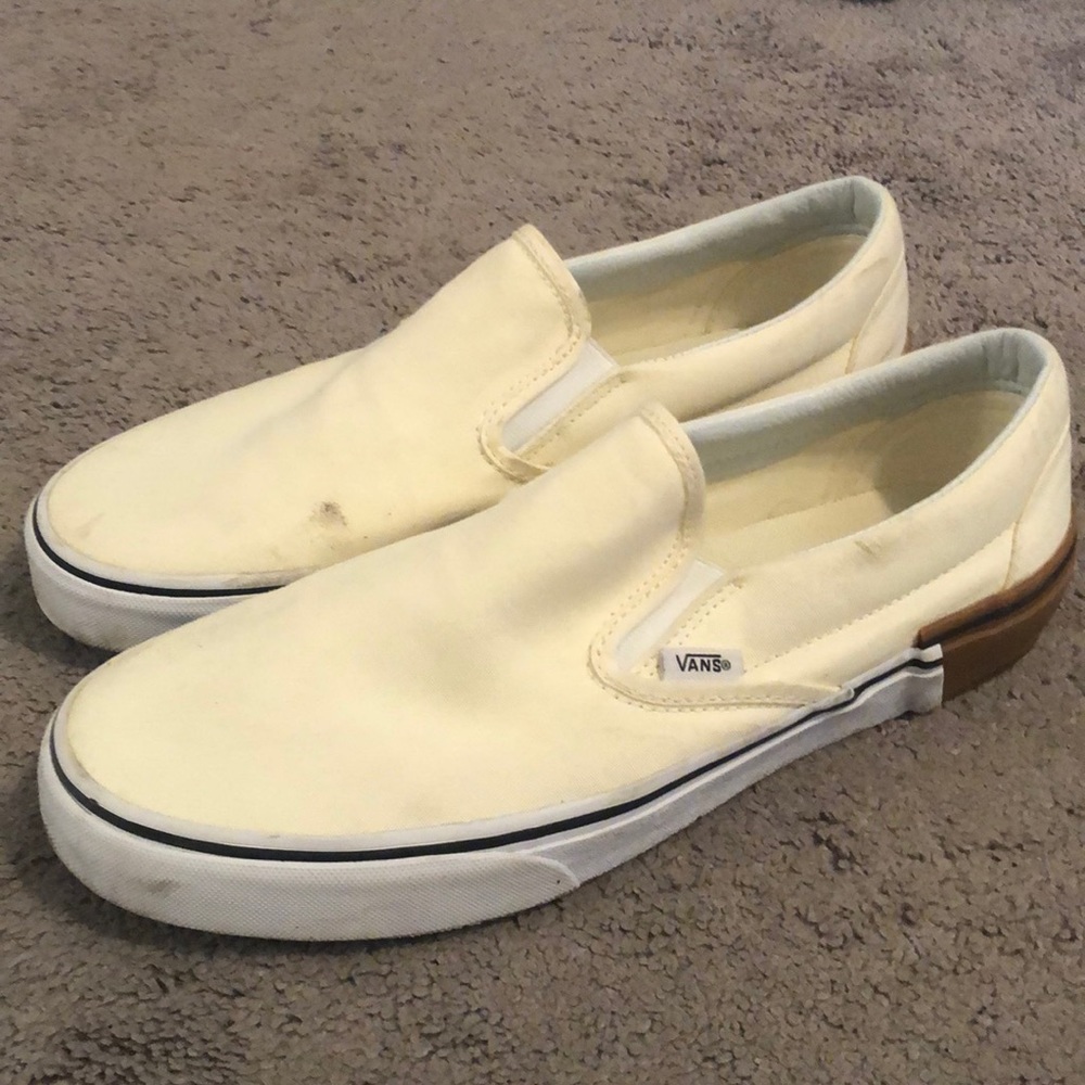 Vans Off White Slip Ons